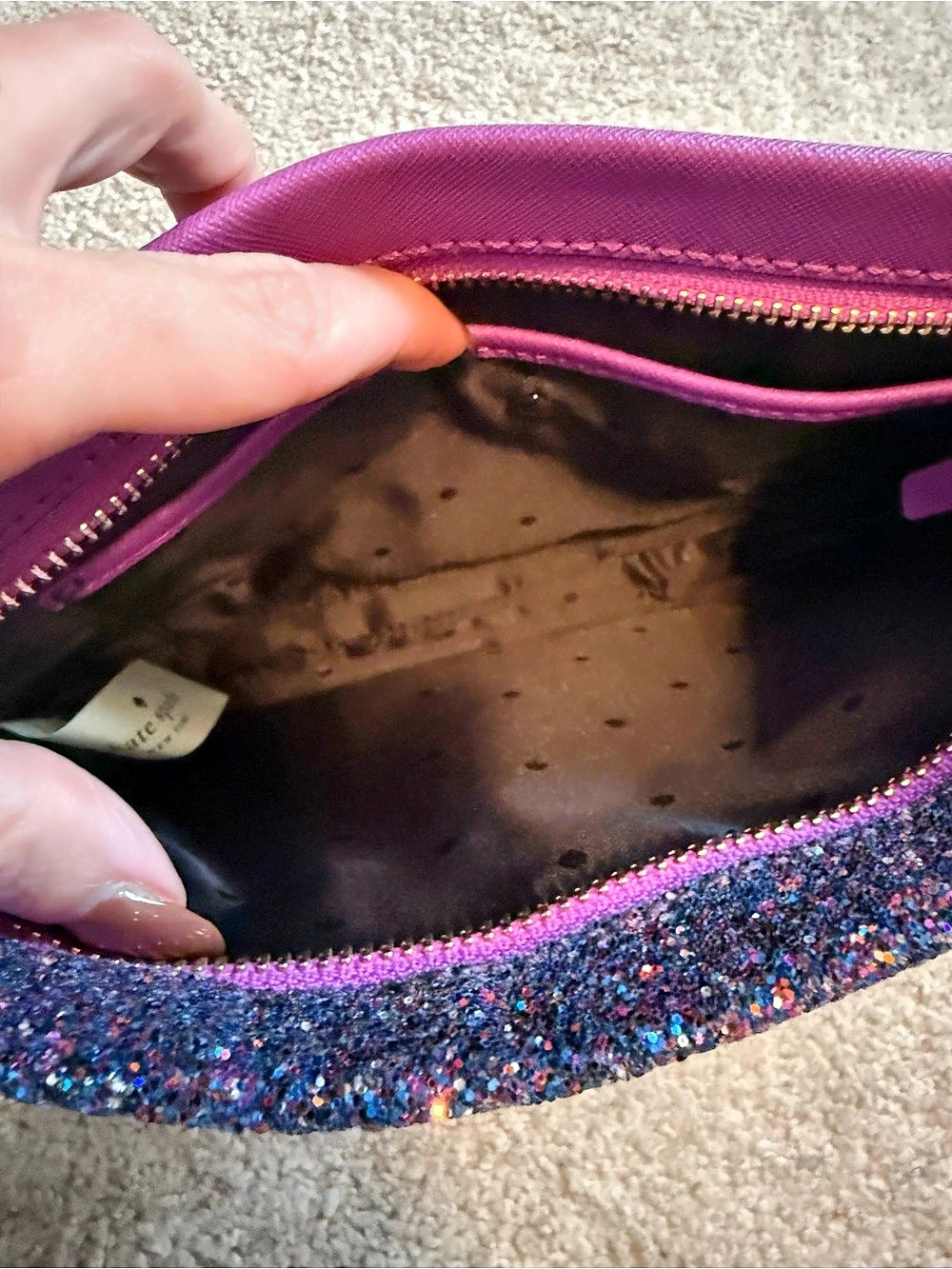 Kate Spade Cameron Street Glitter Sima Crossbody Clutch Multicolor - Picture 5 of 5